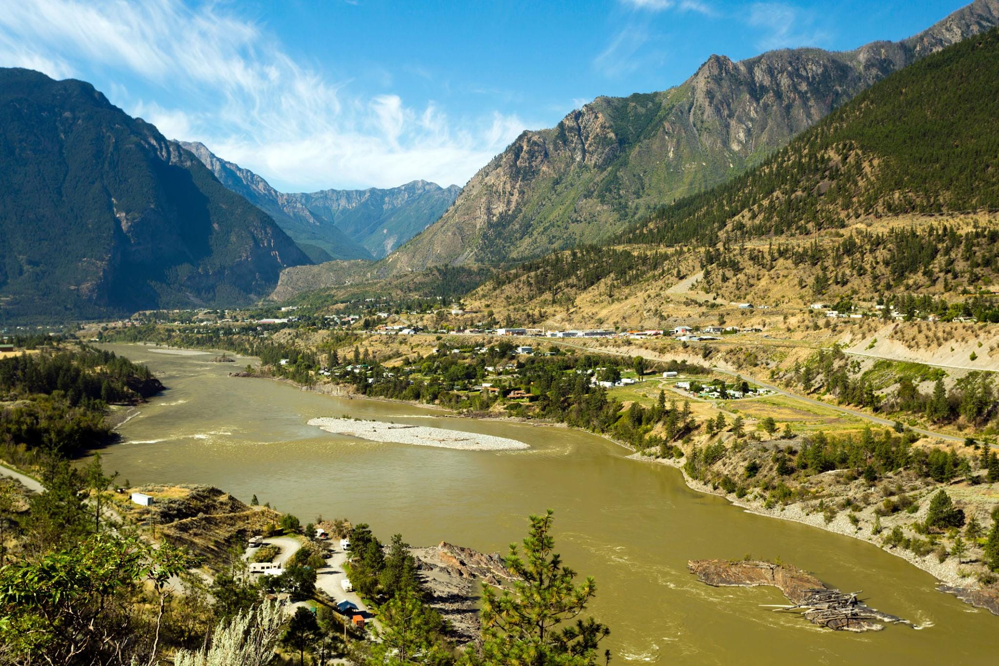 Lillooet, BC — Fraser Canyon and Bridge River landscape