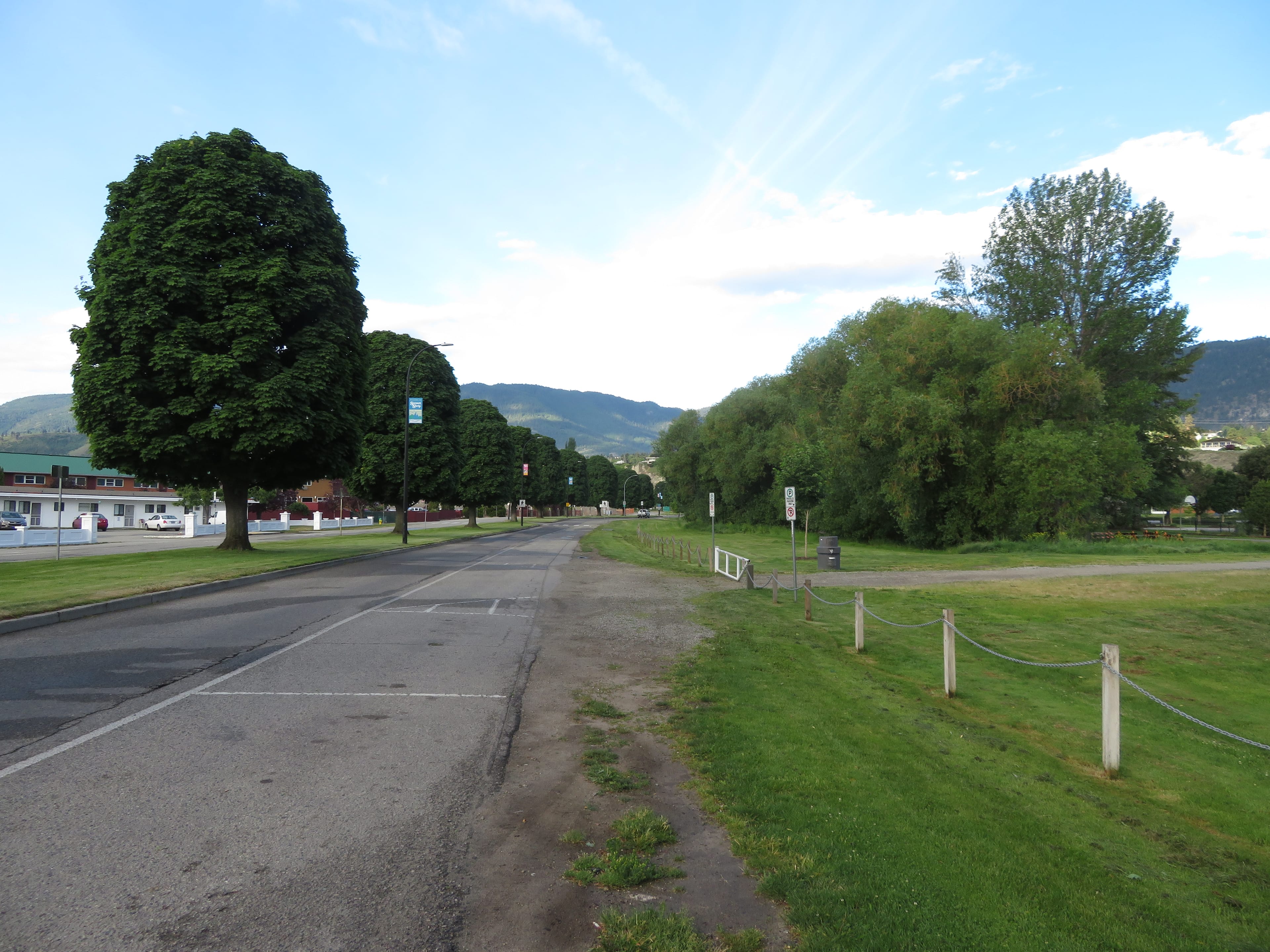 Penticton, BC — view between Okanagan Lake and Skaha Lake